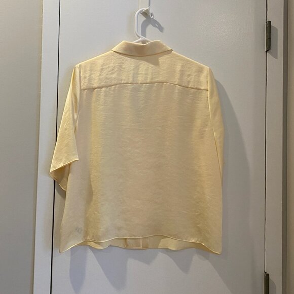 Aritzia Wilfred Beso Shirt | Whipped Butter | Light Yellow | Size L - Picture 2 of 3